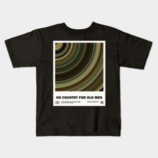 minimal_No Country for Old Men Circular Barcode Movie Kids T-Shirt
